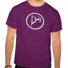 Silver Logo on Purple T-Shirt
